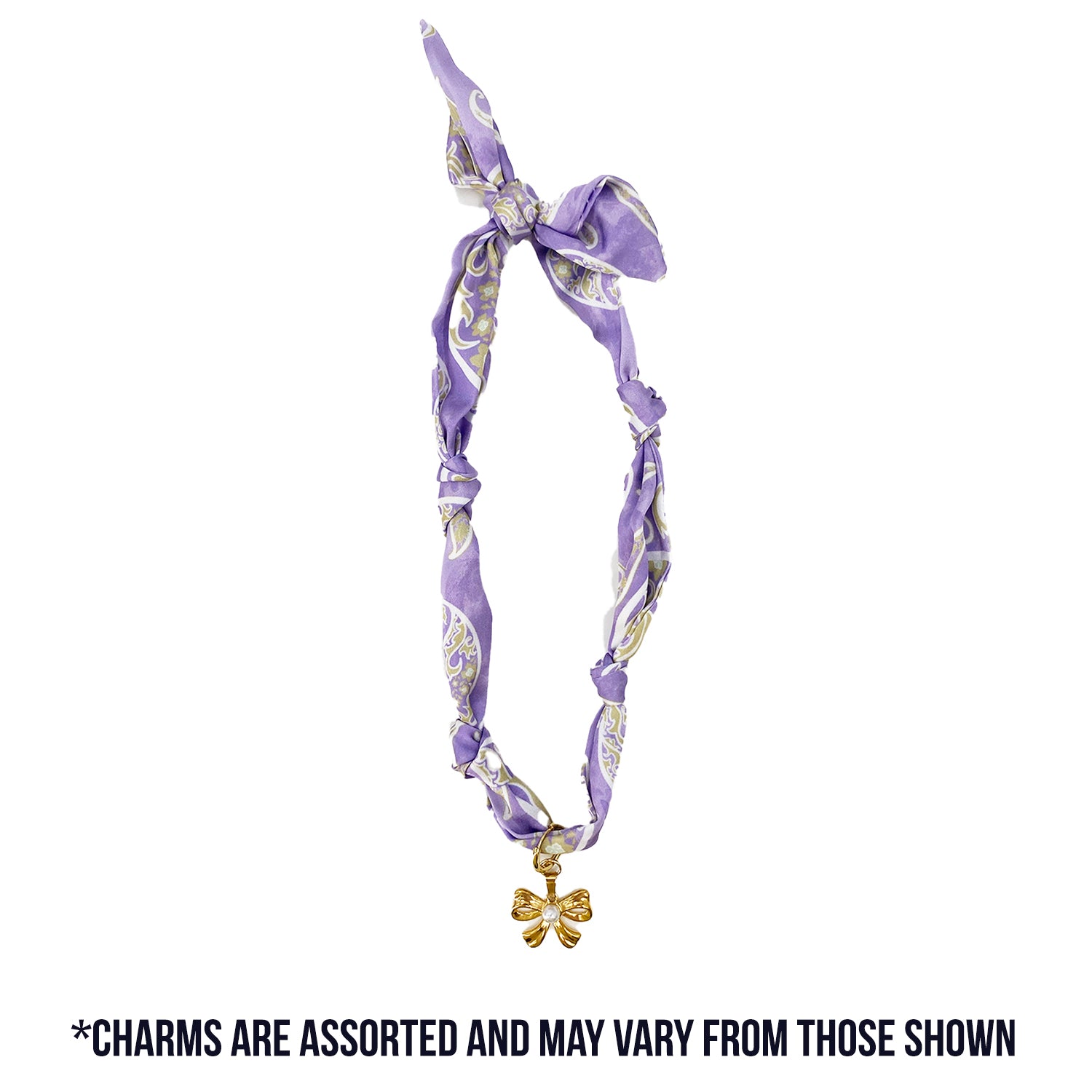 TW-1010 SCARF NECKLACE WITH CHARM
