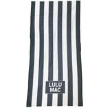 BT1413-Black Darby Beach Towel