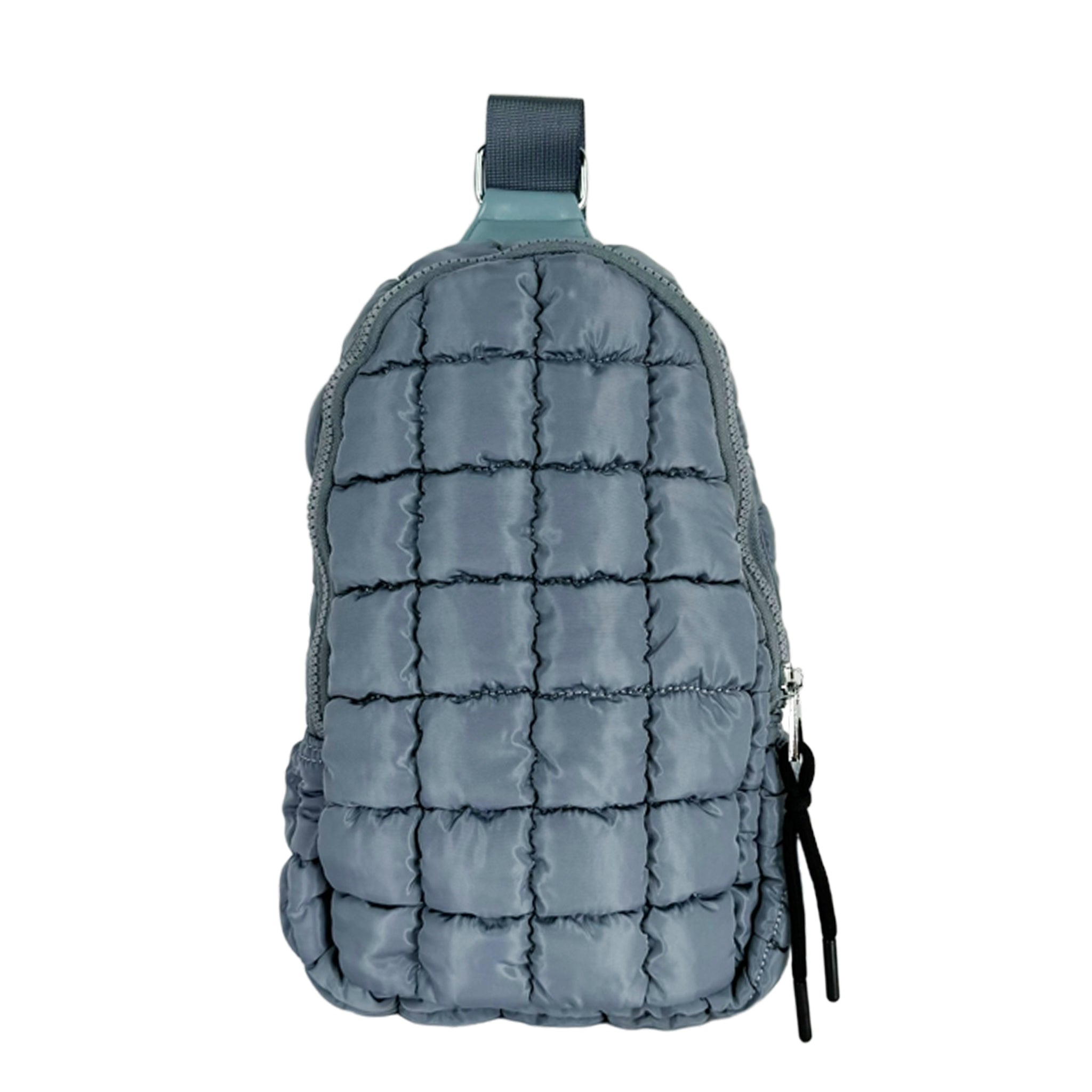 GZ-7413 Puffer Quilted Crossbody Grey