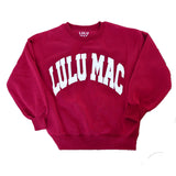 Lulu Mac Sweatshirt Cardinal/White - Puff