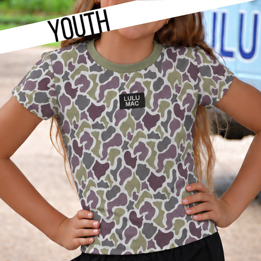 KD-TP1000 Kids Print Baby Doll Top - Light Camo