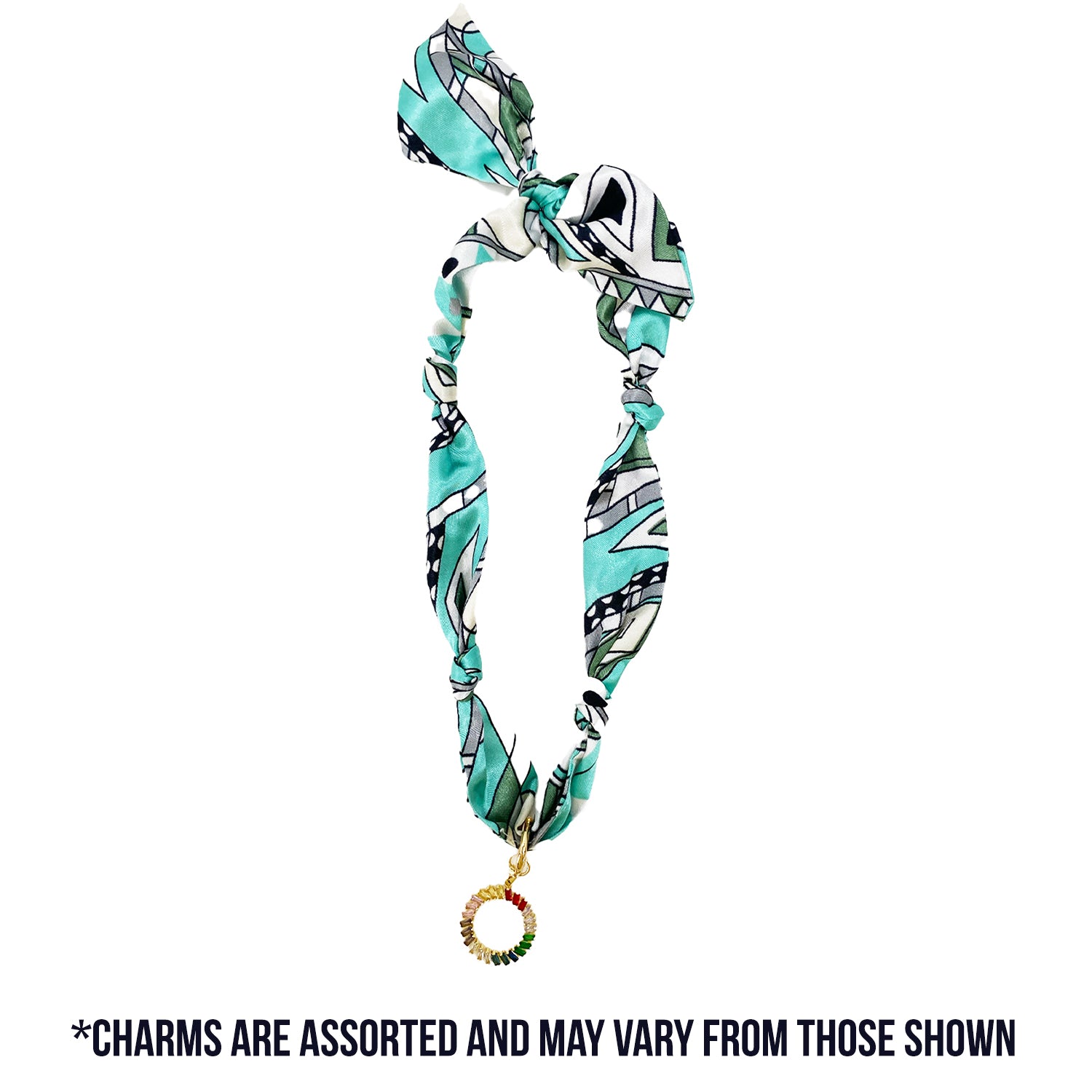 TW-1007 SCARF NECKLACE WITH CHARM