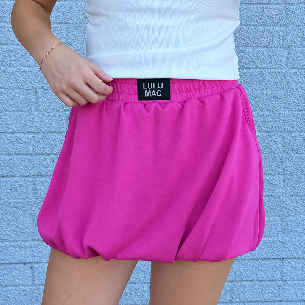 LM-SK-1000 BUBBLE SKIRT - HOT PINK