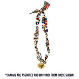 TW-1017 SCARF NECKLACE WITH CHARM