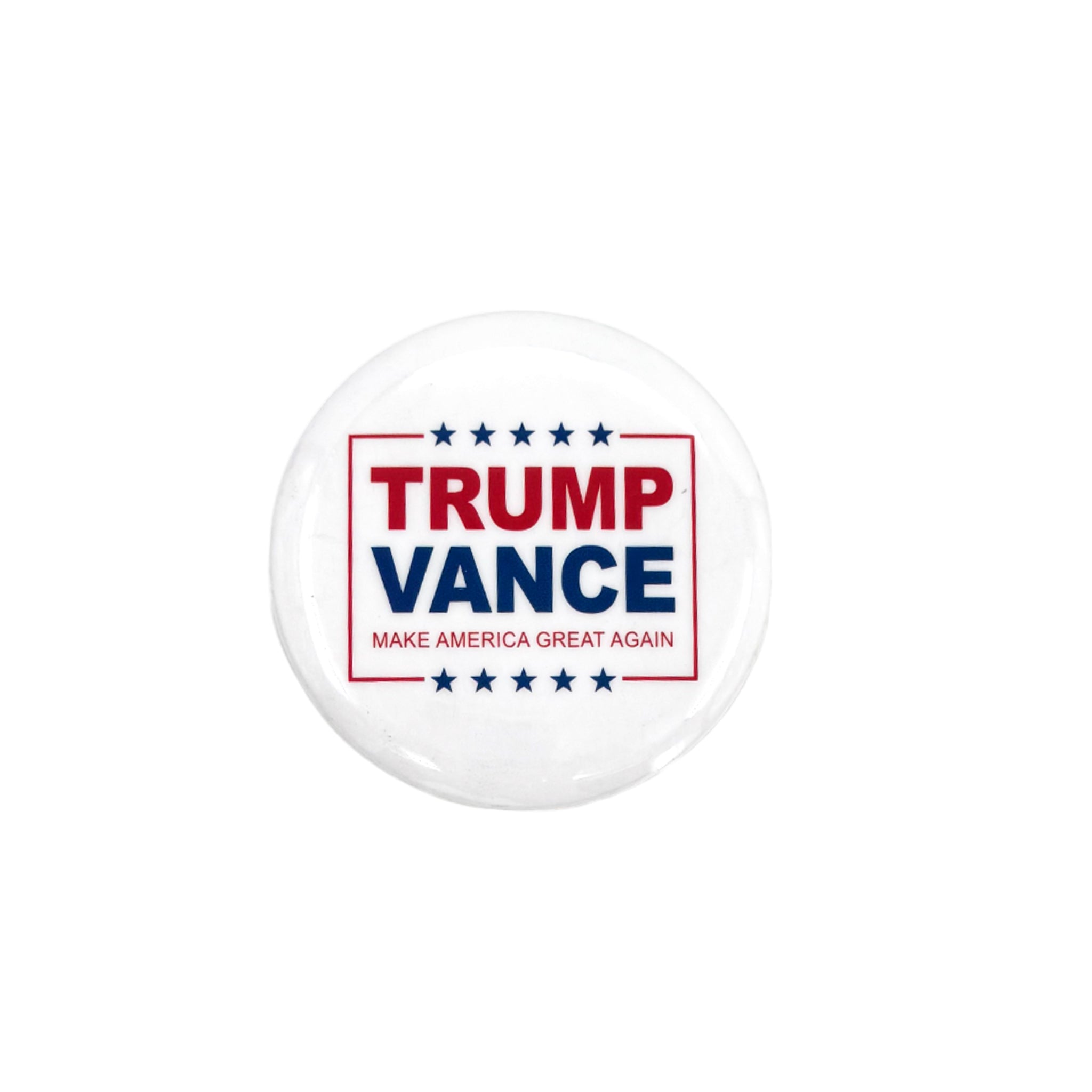 BUTTON TRUMP/VANCE WHITE