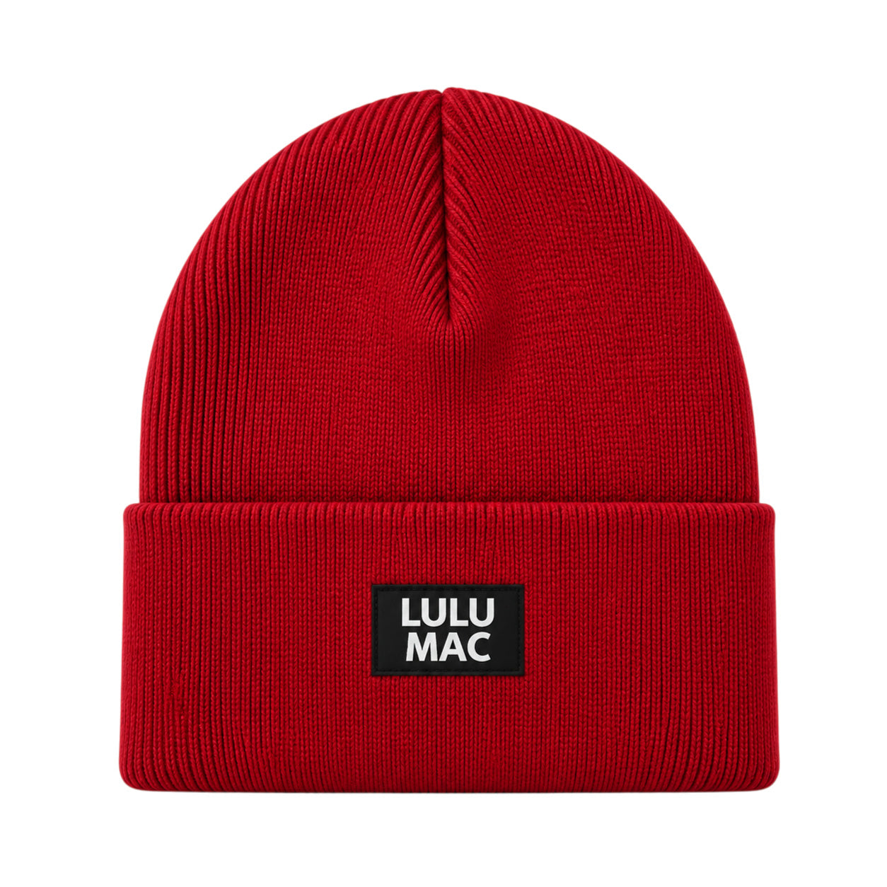 LM-BN-1005 LULU MAC PATCH BEANIE RED