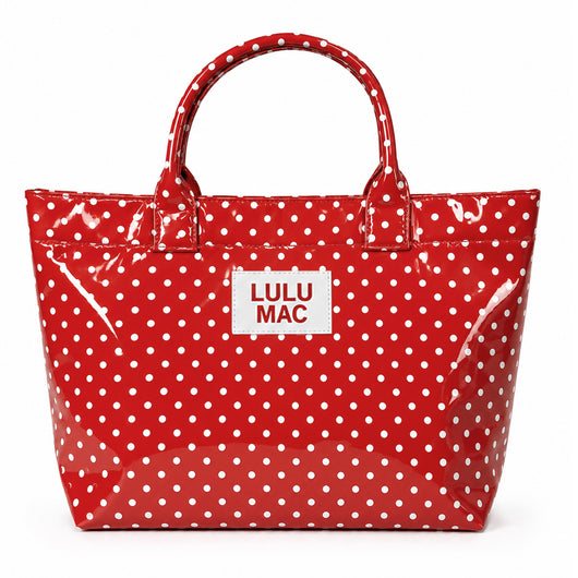 LM-BG-1003 TOTE BAG RED/WHITE DOT