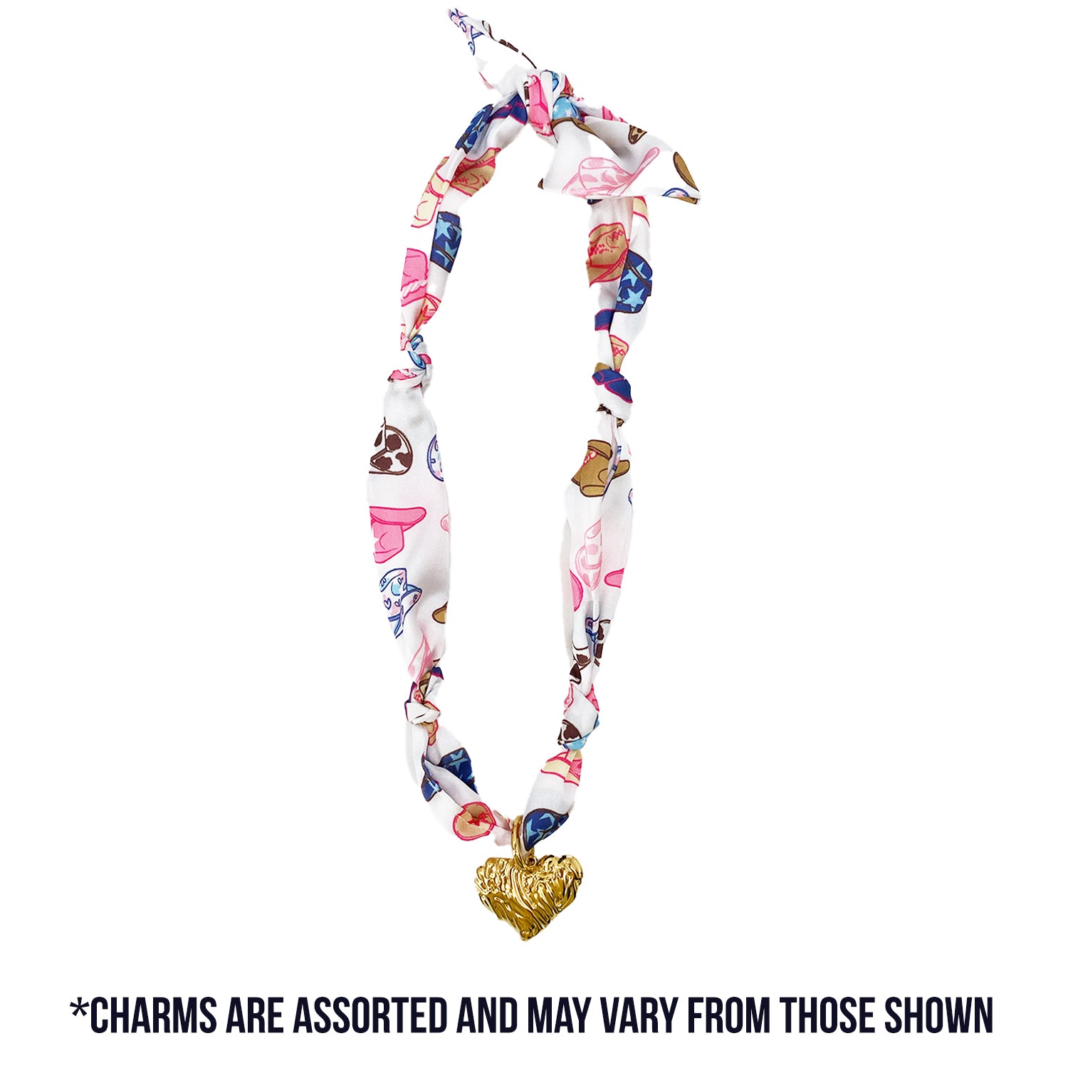 TW-1002 SCARF NECKLACE WITH CHARM