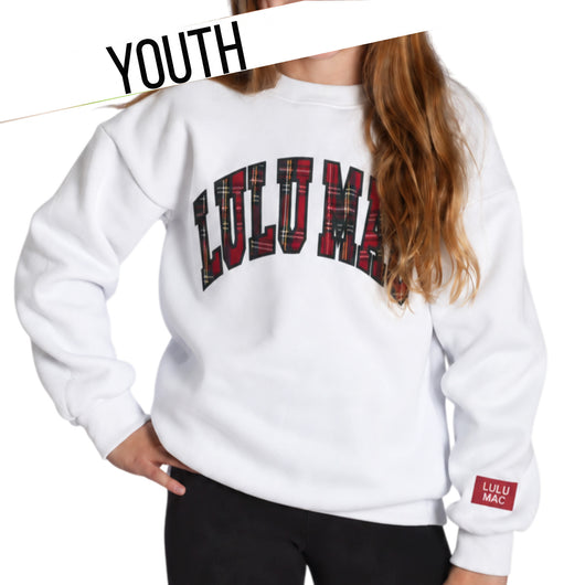 KD-SW-1027 Youth Plaid - White