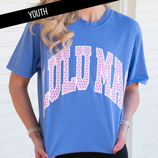 KD-PD-1001 Flo Blue Youth Comfort Colors Tee