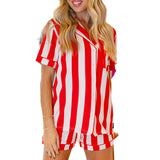 Lulu Mac PJ's- LM-PJ-1000 RED STRIPE