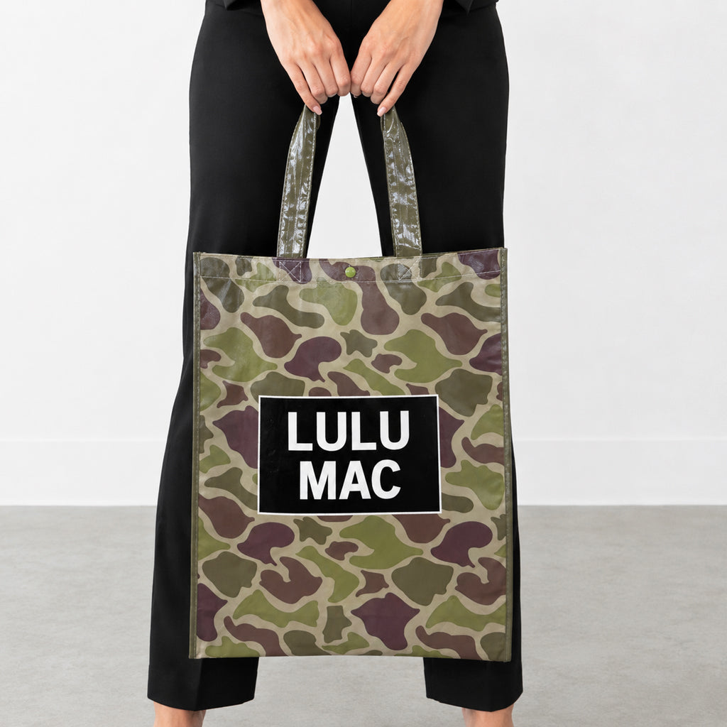 LM-BG-1004  REUSABLE TOTE - LT. CAMO