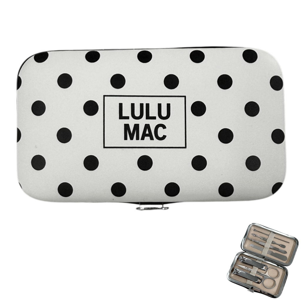 MCPD- White/Black Dot Manicure Set