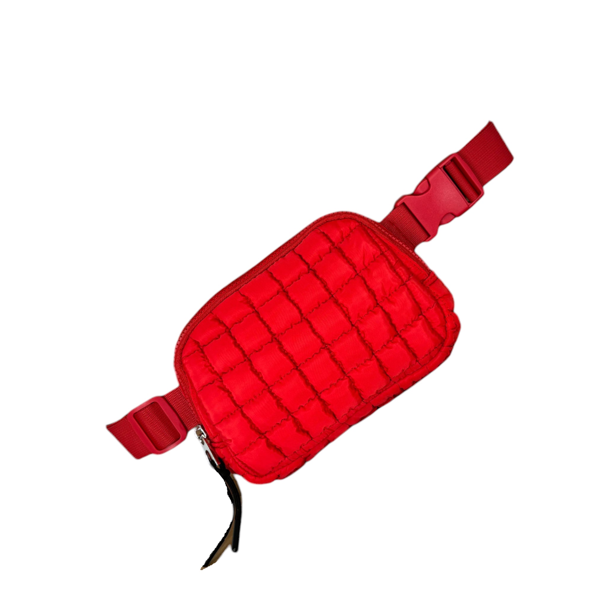 GZ-1511 Puffer Quilted Belt Bag Red