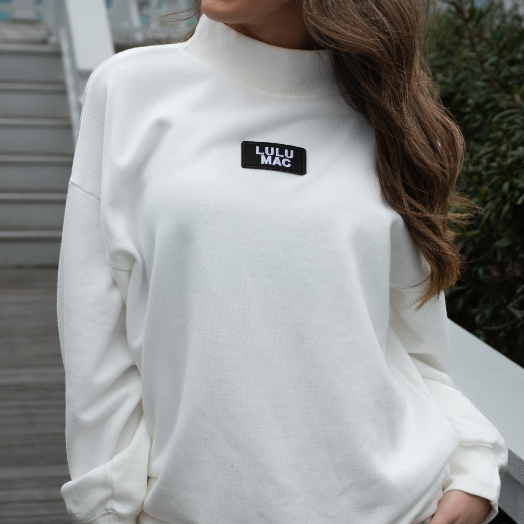 LM-TP-1001 LONGSLEEVE TERRY CLOTH TOP-WHITE