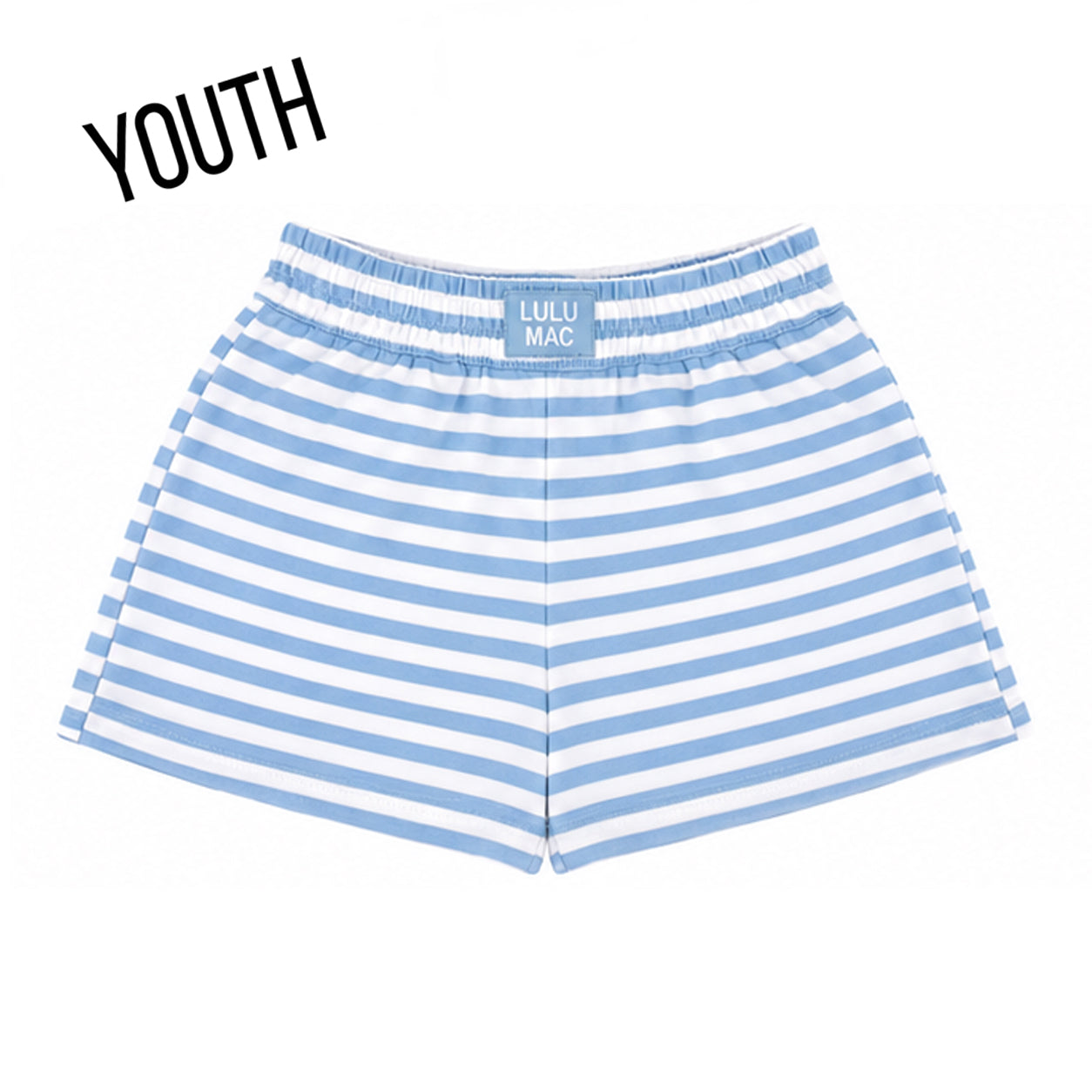 KD-MC-STRIPE MONOCHROME PATCH YOUTH SHORT-LIGHT BLUE