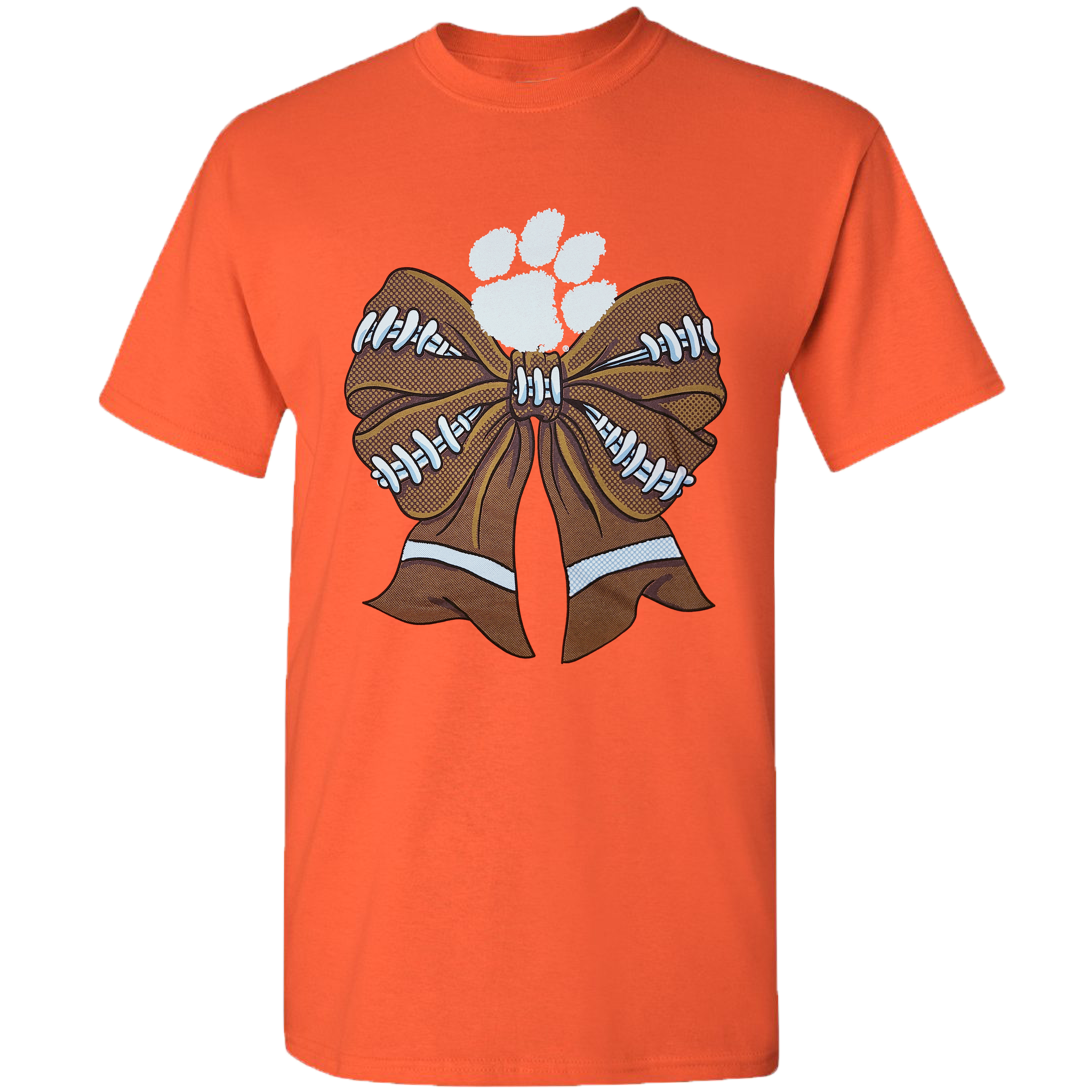 COLLEGE- CLEMSON - 4 - CLEMSON FOOTBALL BOW - ORANGE