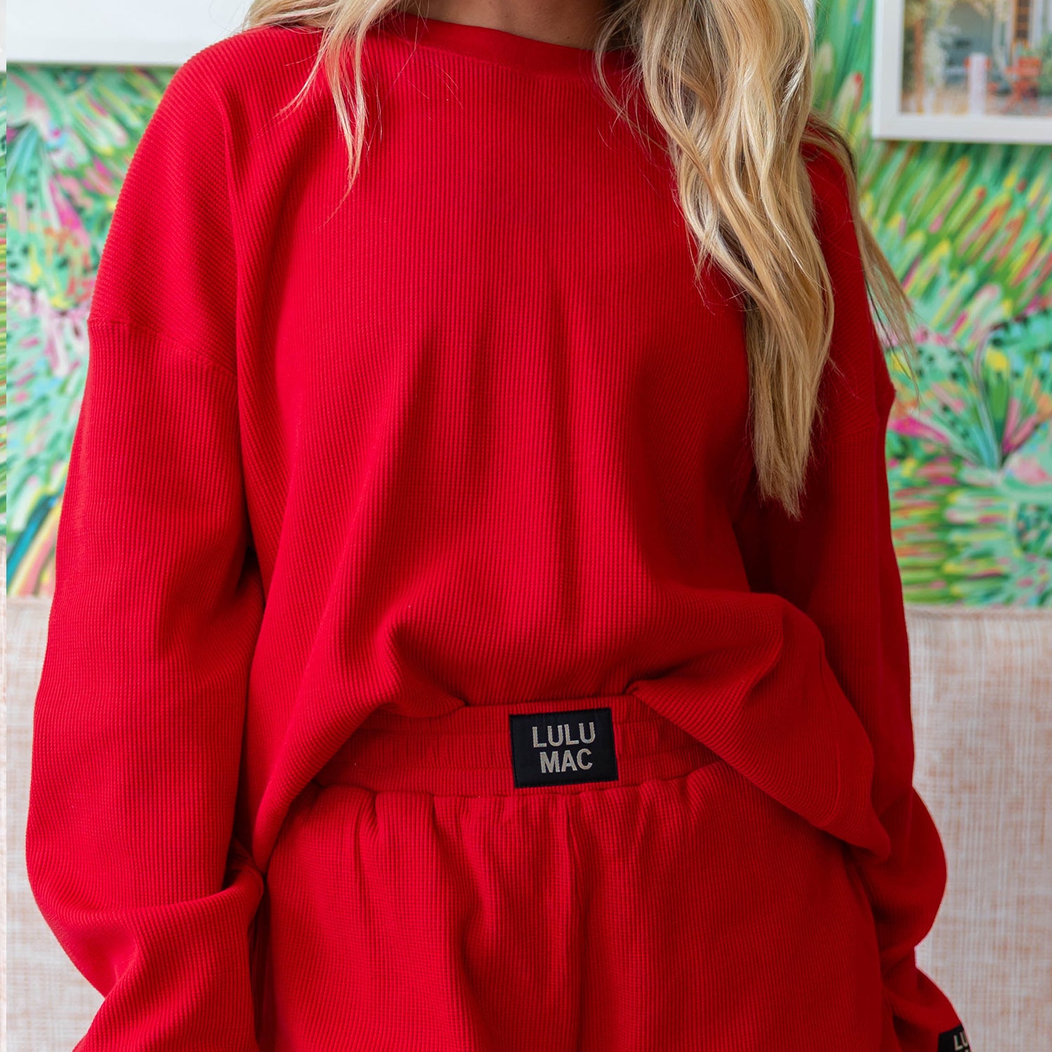LM-WAFFLE TOP-RED