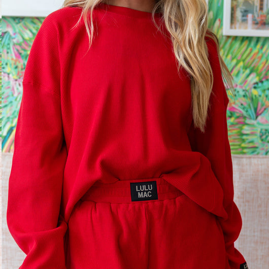 LM-WAFFLE TOP-RED