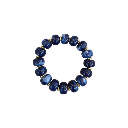 LM-BR-1006 BEADED BRACELET - NAVY