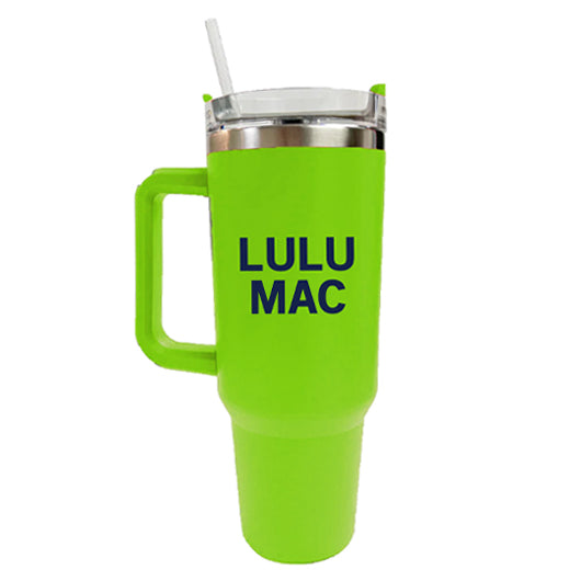 SC-4412-LM Morgan Tumbler Lime with True Navy Logo