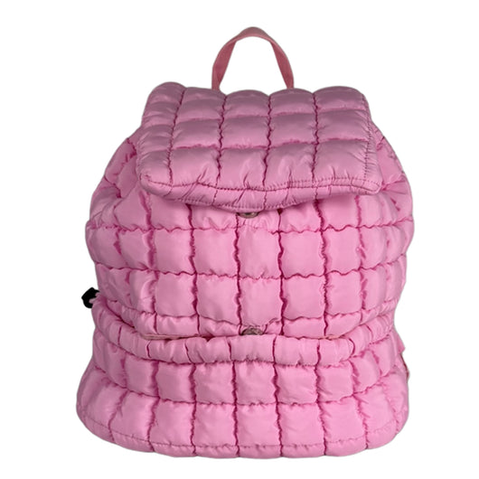 GZ-1719 Puffer Quilted Backpack Pink