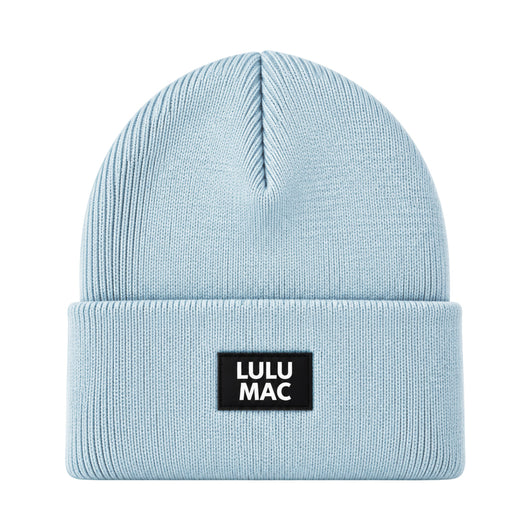 LM-BN-1005 LULU MAC PATCH BEANIE SKY BLUE