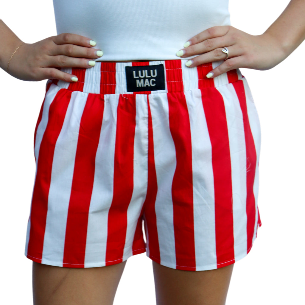 BXDBS-RED DARBY BOXER SHORT