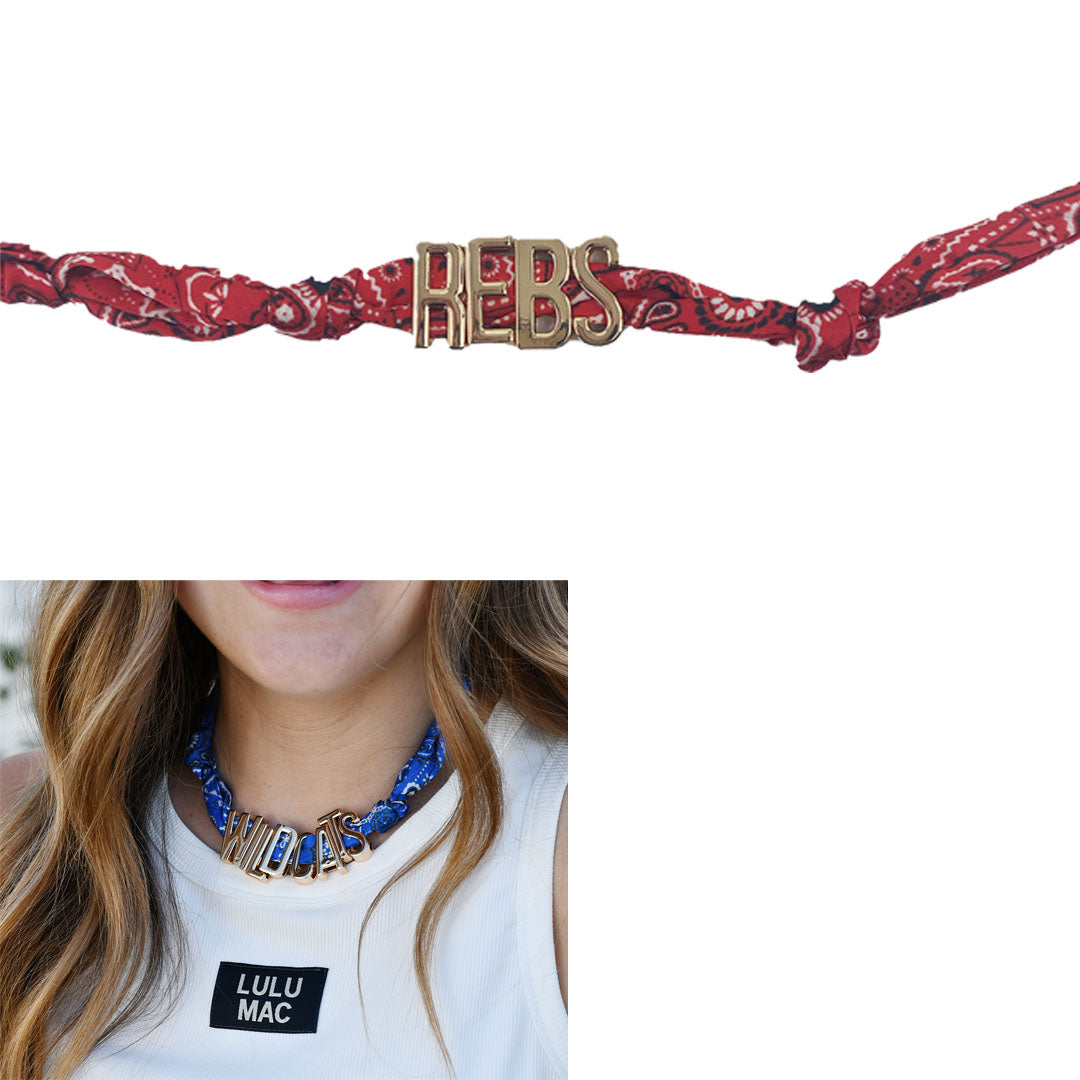 TEAM CHARM NECKLACE-REBS