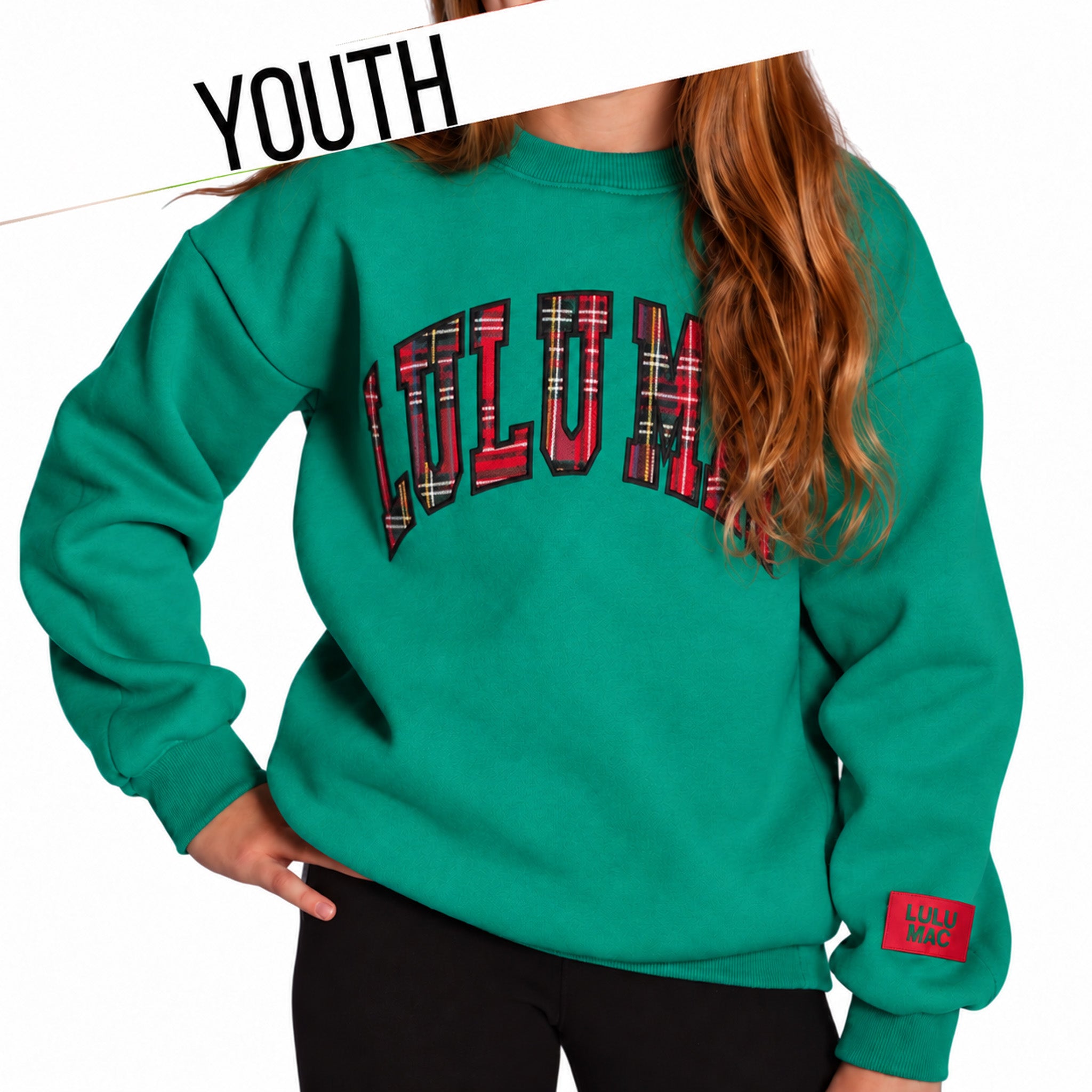 KD-SW-1027 Youth Plaid - Green