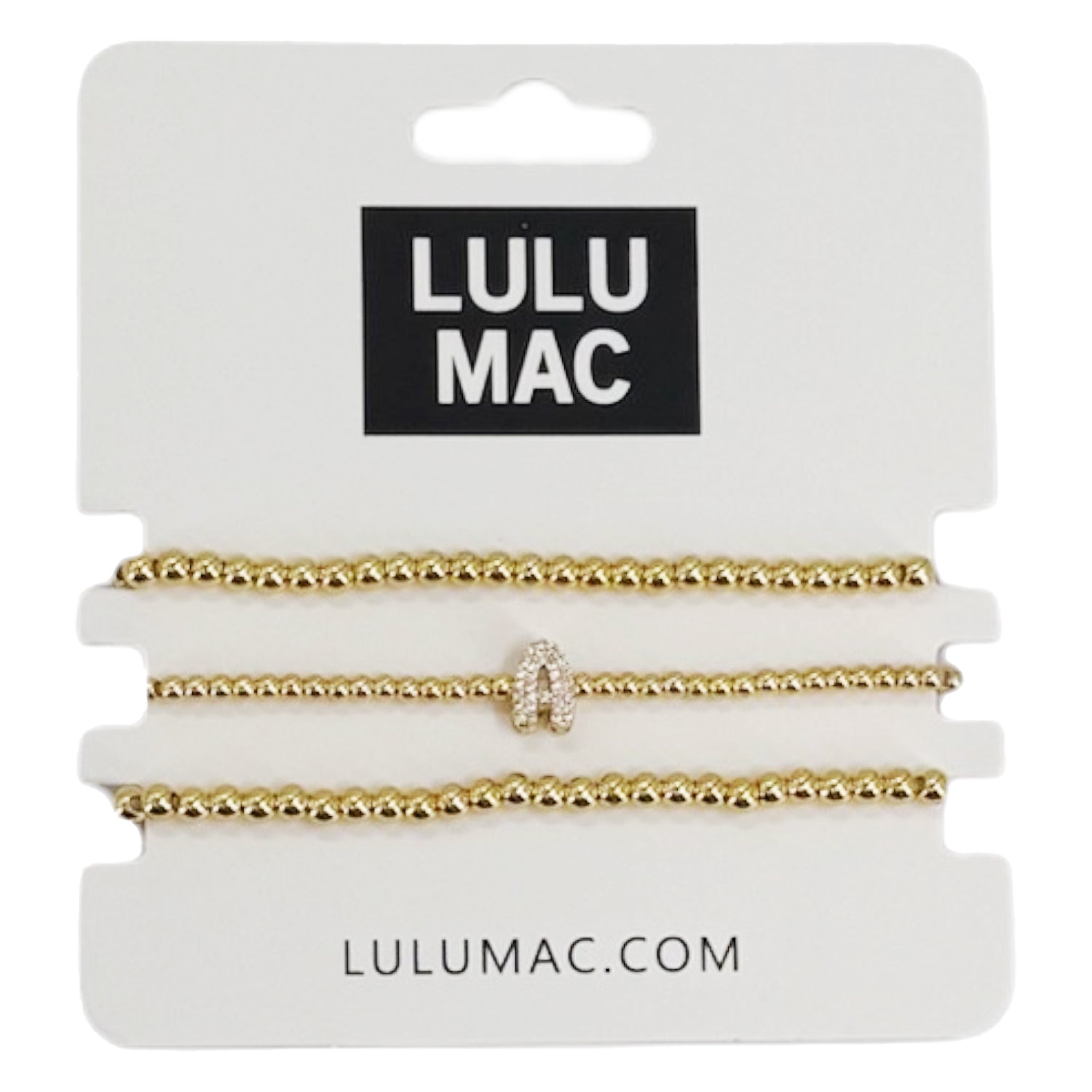 BR-INI-GOLD BRACELET