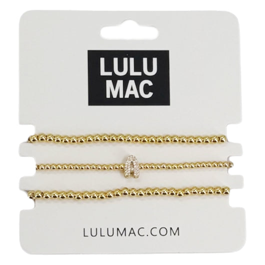 BR-INI-GOLD BRACELET