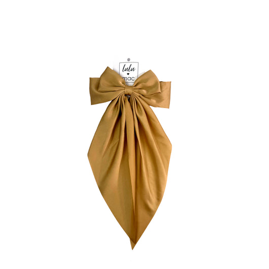 DDL-2270 Large Satin Bow  Sand