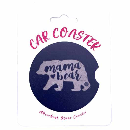 C8 - Car Coaster Mama Bear Blue
