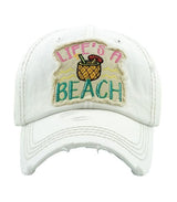 KBV-1272 Life’s A Beach-Torn Look-White