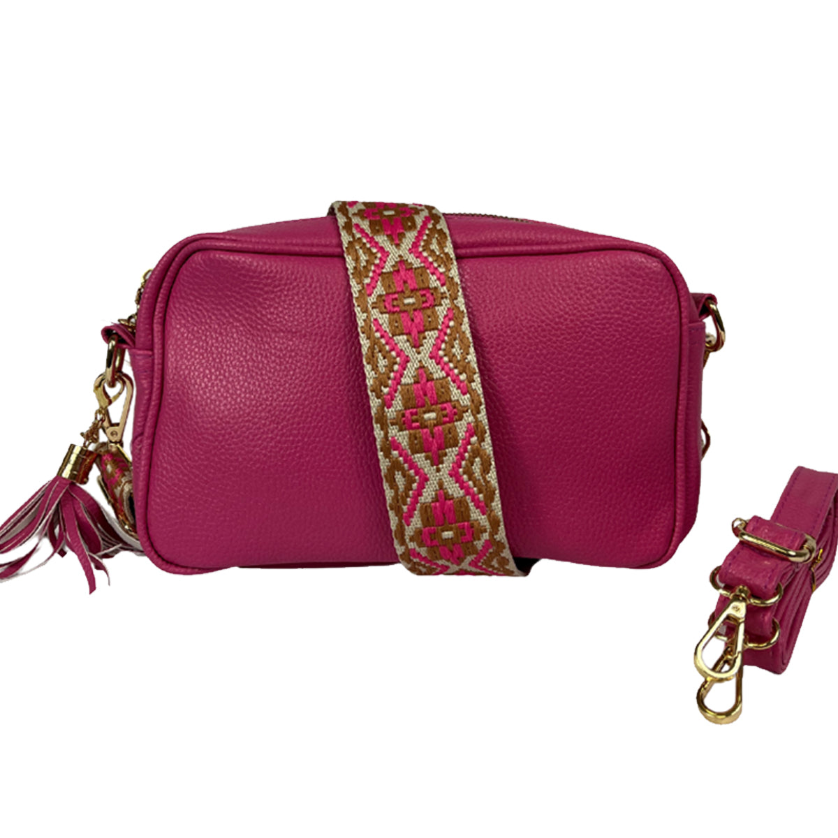 CB-8680 Lauren Crossbody Vegan Leather Pink