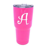 TB2468 INITIAL PINK TUMBLER