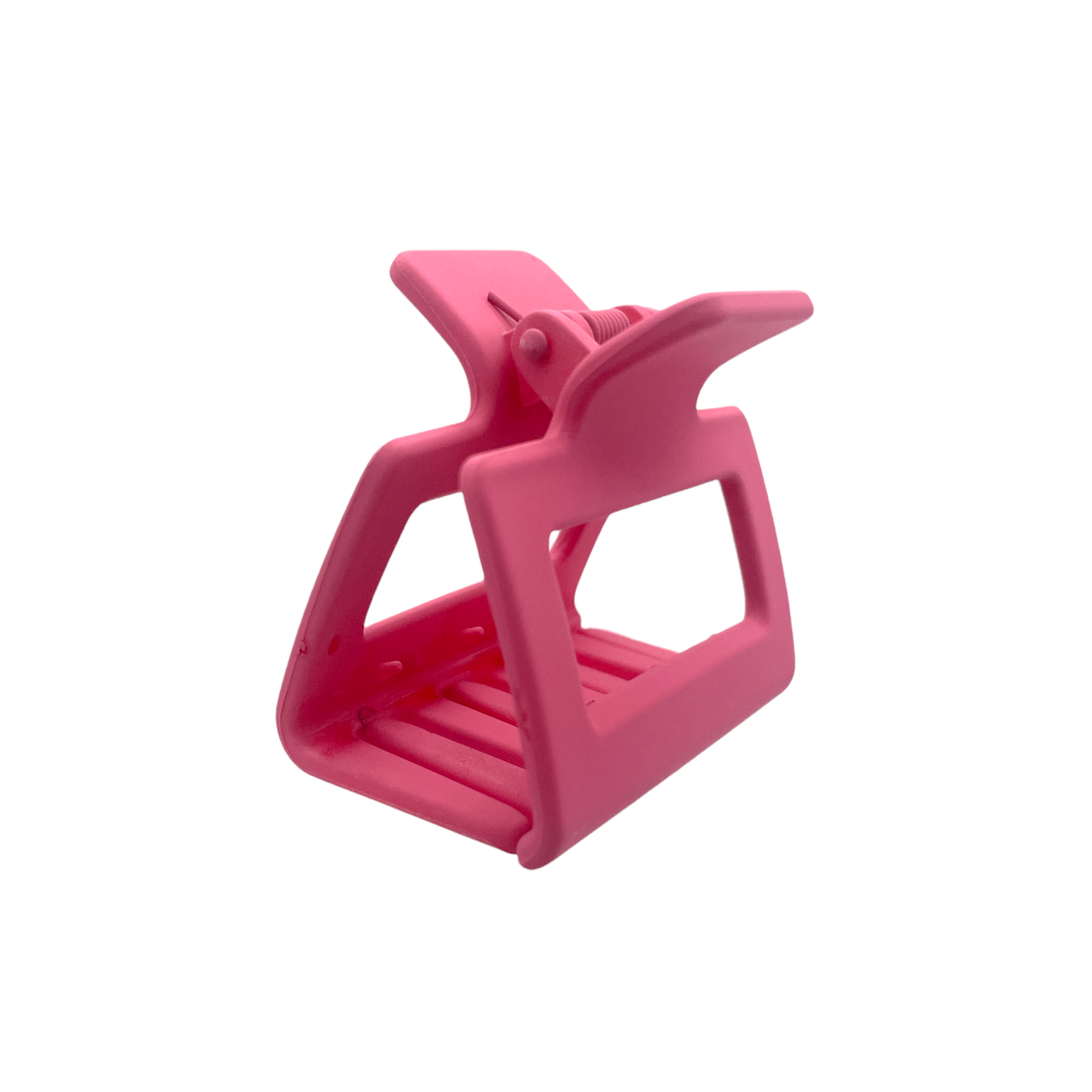 HCS-14S Small Square Hair Clip-Hot Pink