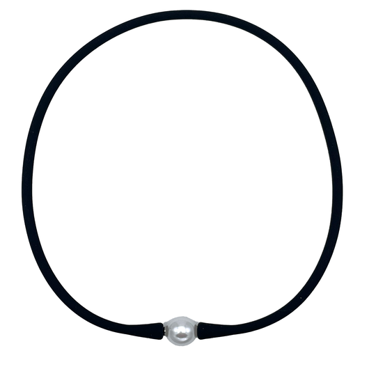 SN-2649 SILICONE NECKLACE BLACK