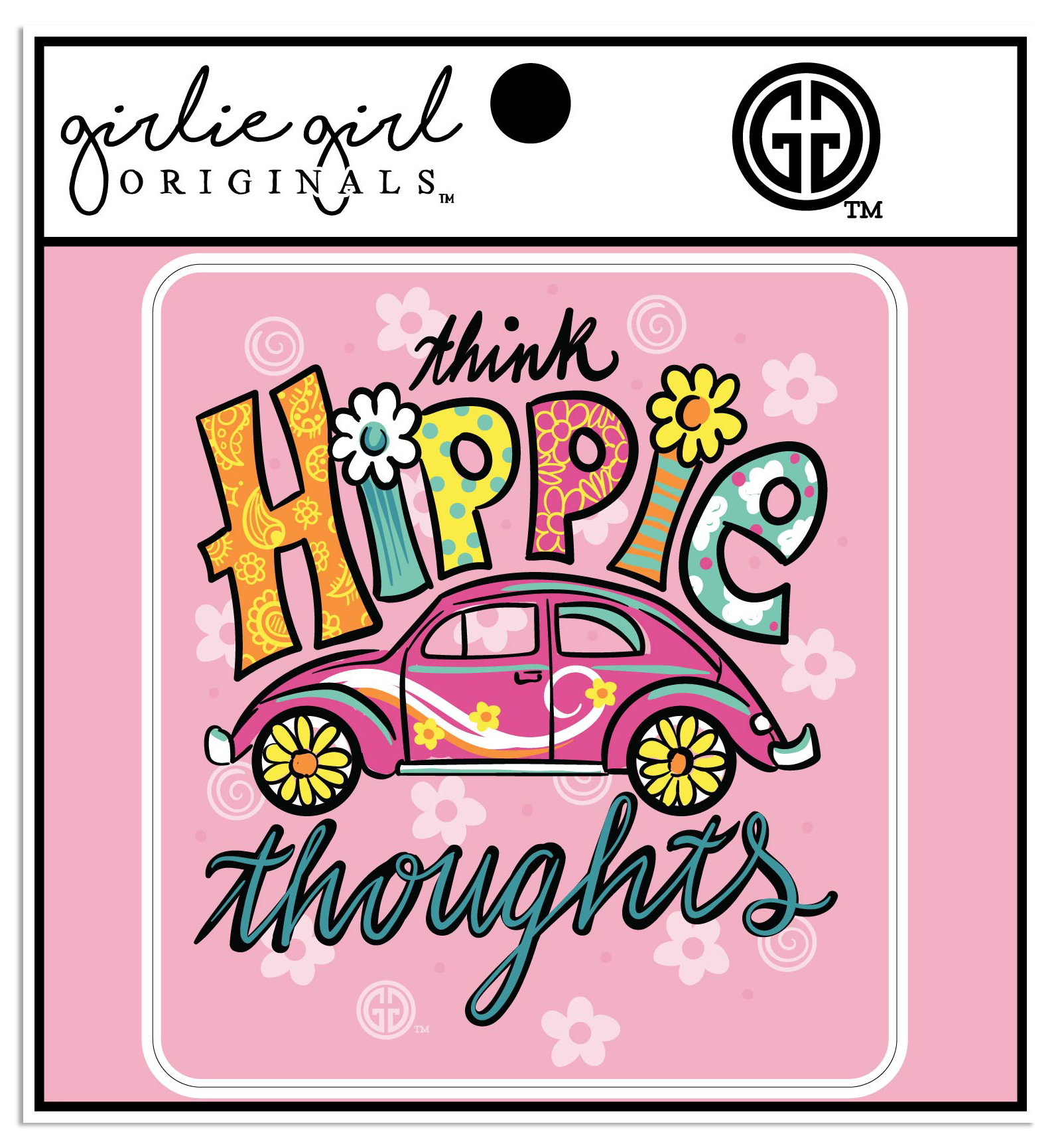 Decal/Sticker Hippie Thoughts 2475
