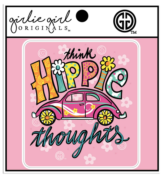 Decal/Sticker Hippie Thoughts 2475