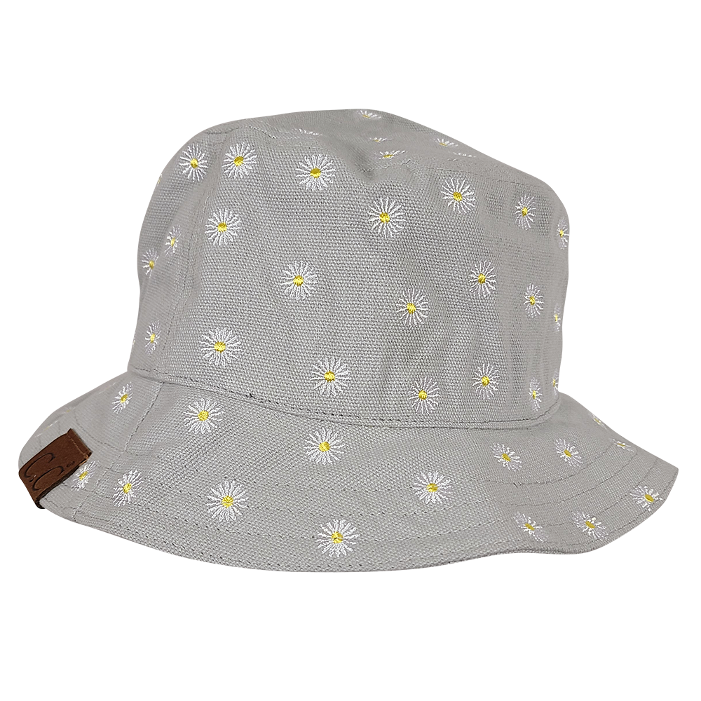 KB-005 C.C Daisy Rain Bucket Hat Grey