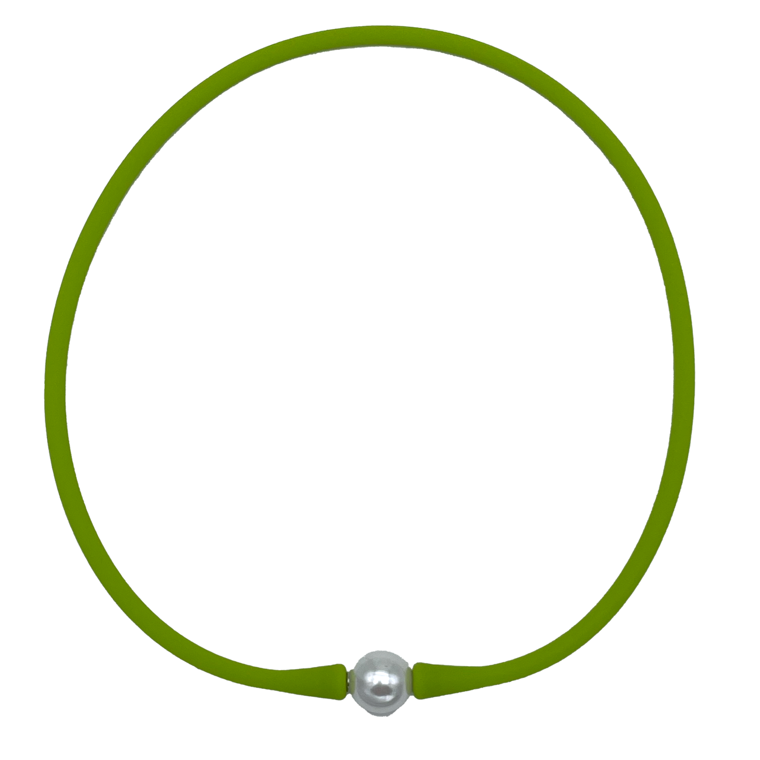 SN-2649 SILICONE NECKLACE LIME