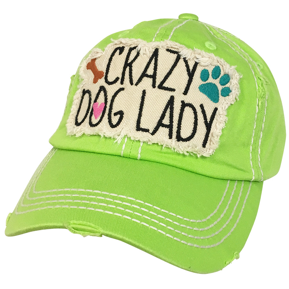 KBV-1189 Crazy Dog Lady Lime Green