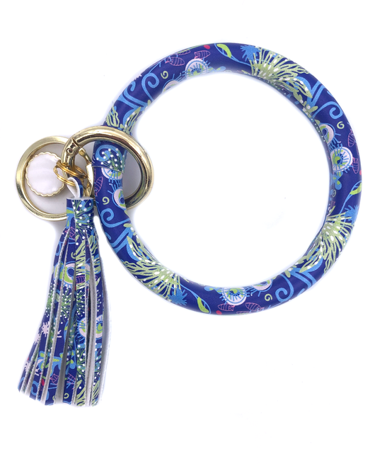 KC-8845 Blue Sea Wristlet Key Chain