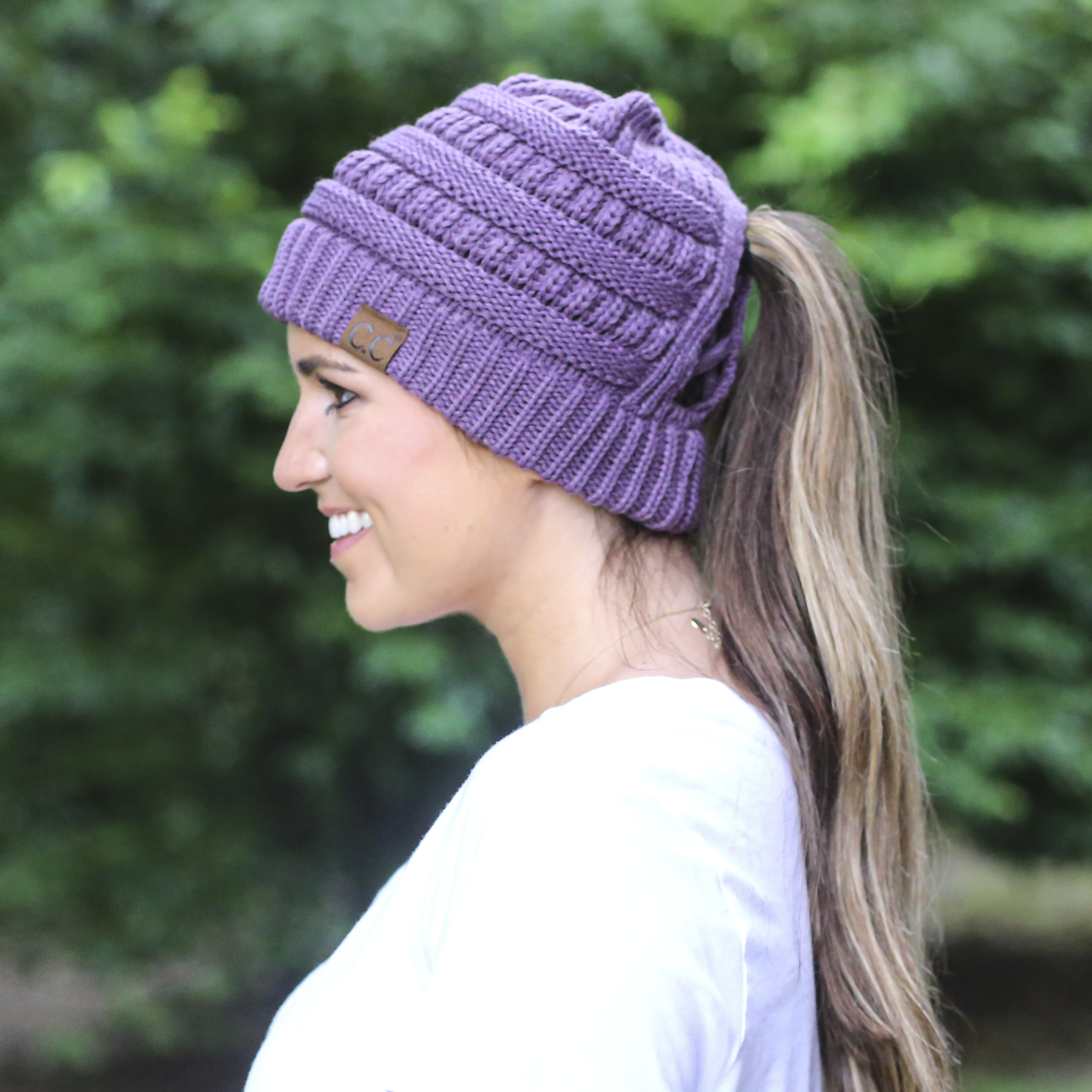 CCB-1 C.C Criss Cross Beanie Violet