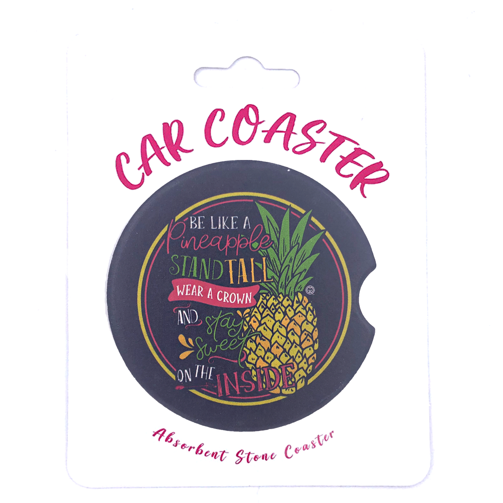 C15 - Car Coaster Pineapple