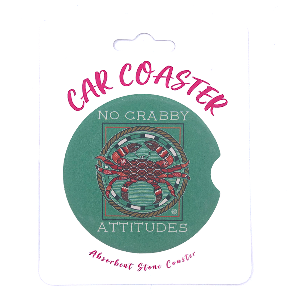 C16 - Car Coaster No Crabby Attitudes
