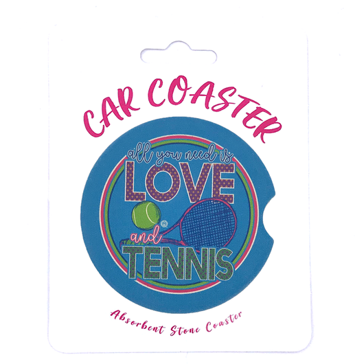 C31 - Car Coaster - Love Tennis