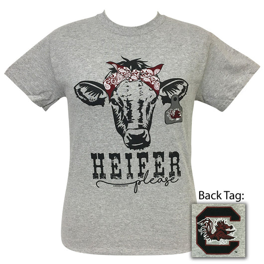 Heifer Please South Carolina Sports Grey Short Sleeve